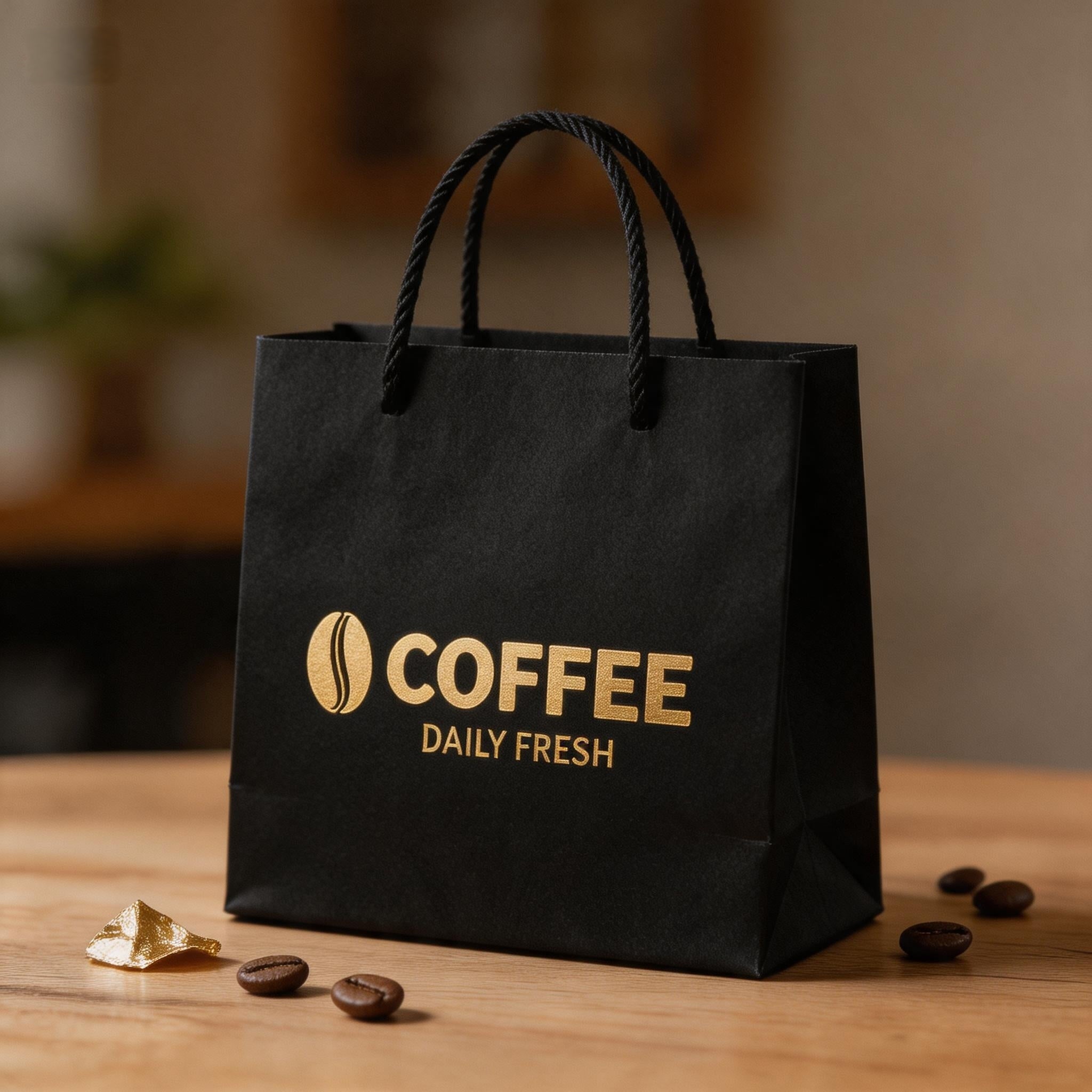 Round Handle Kraft Paper Bag