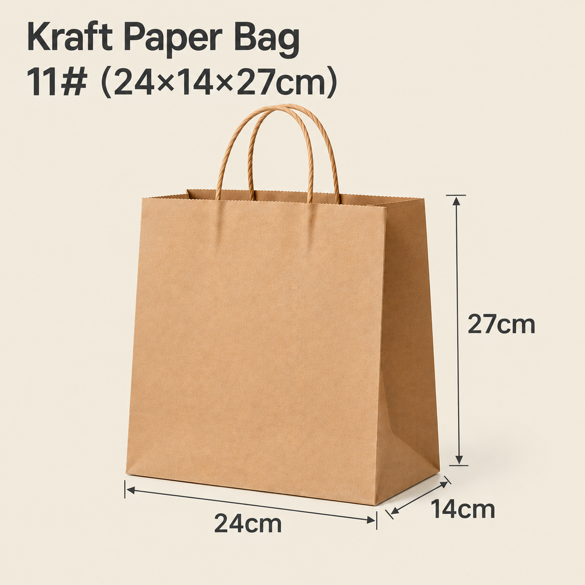Custom Kraft Paper Bags with Handles
