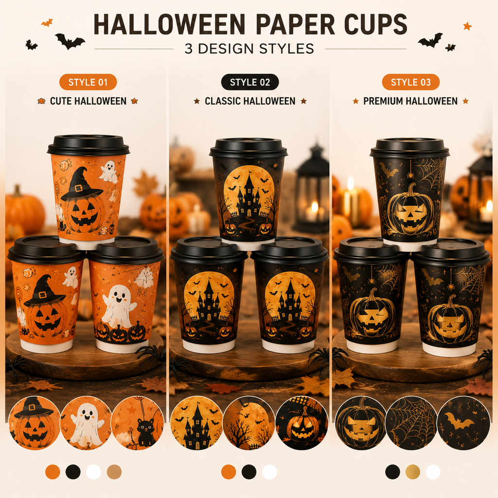 Halloween Custom Paper Cups