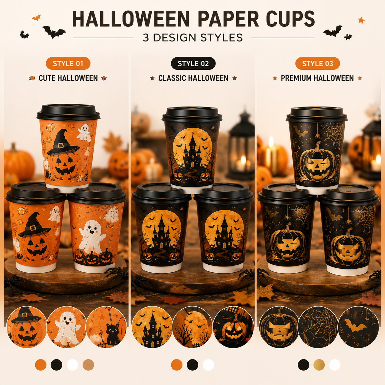 Halloween Custom Paper Cups