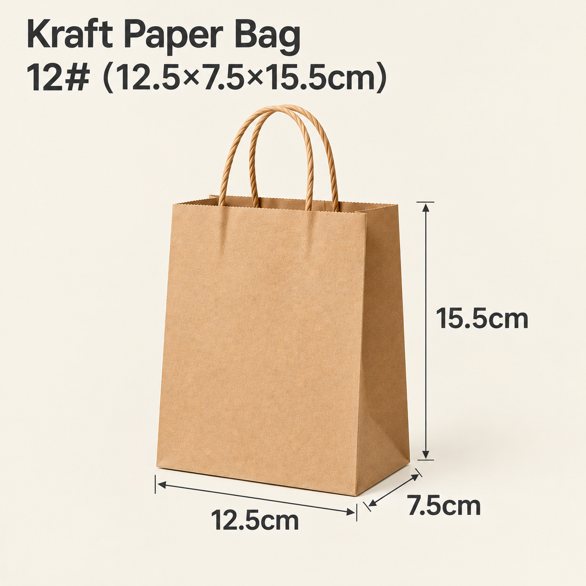 Custom Kraft Paper Bags with Handles