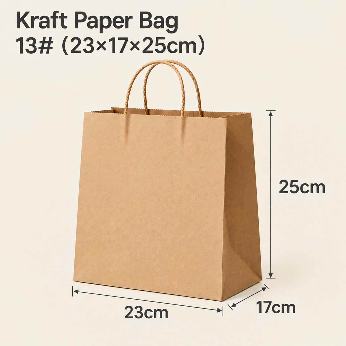 Custom Kraft Paper Bags with Handles