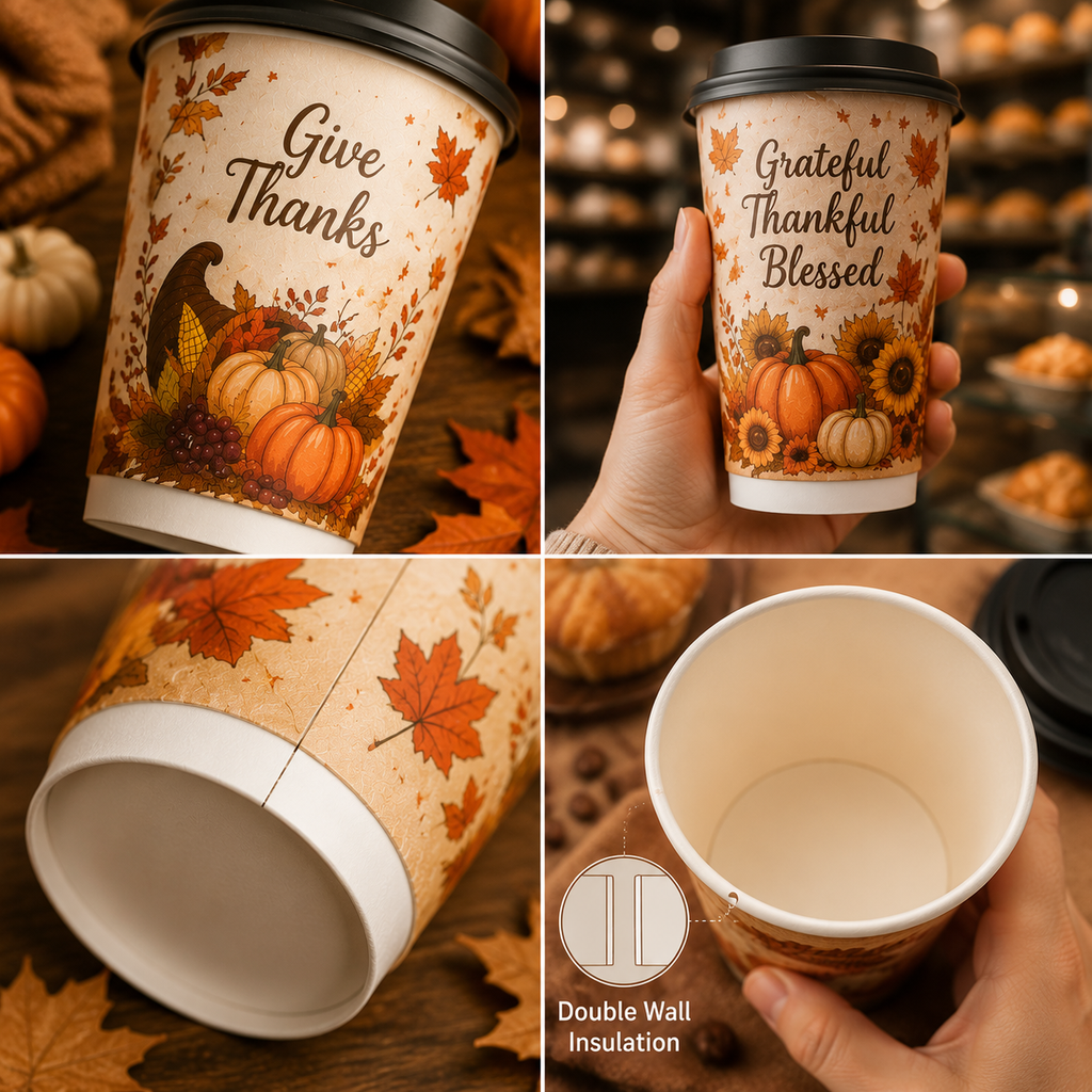 Thanksgiving Paper Cups
