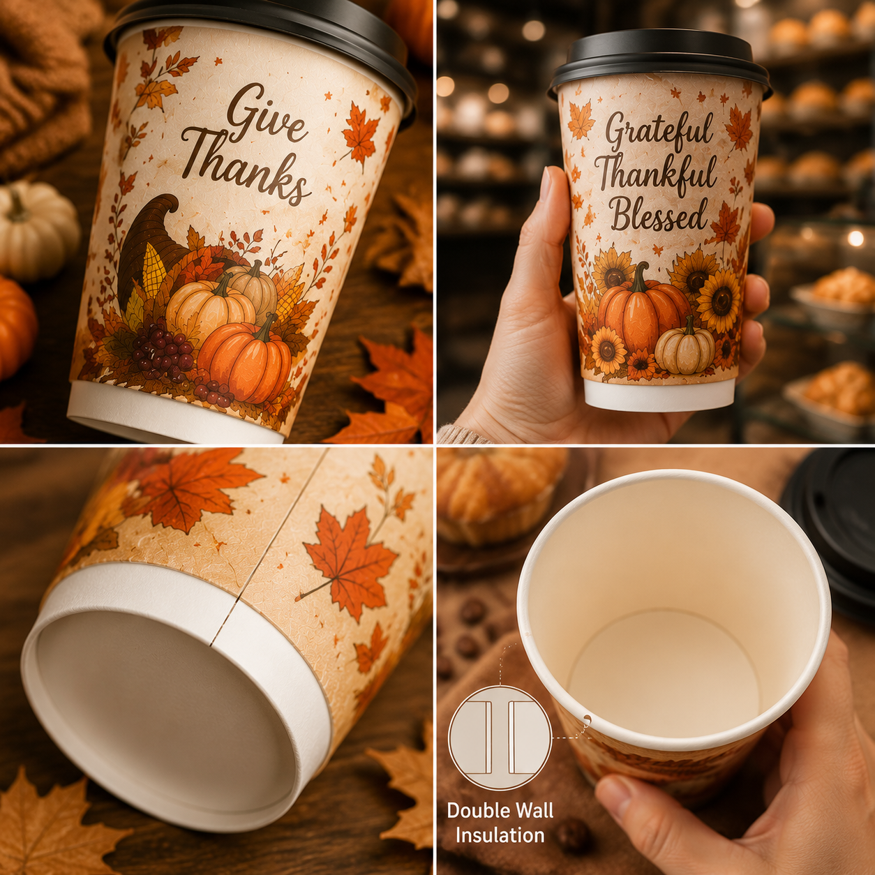 Thanksgiving Paper Cups