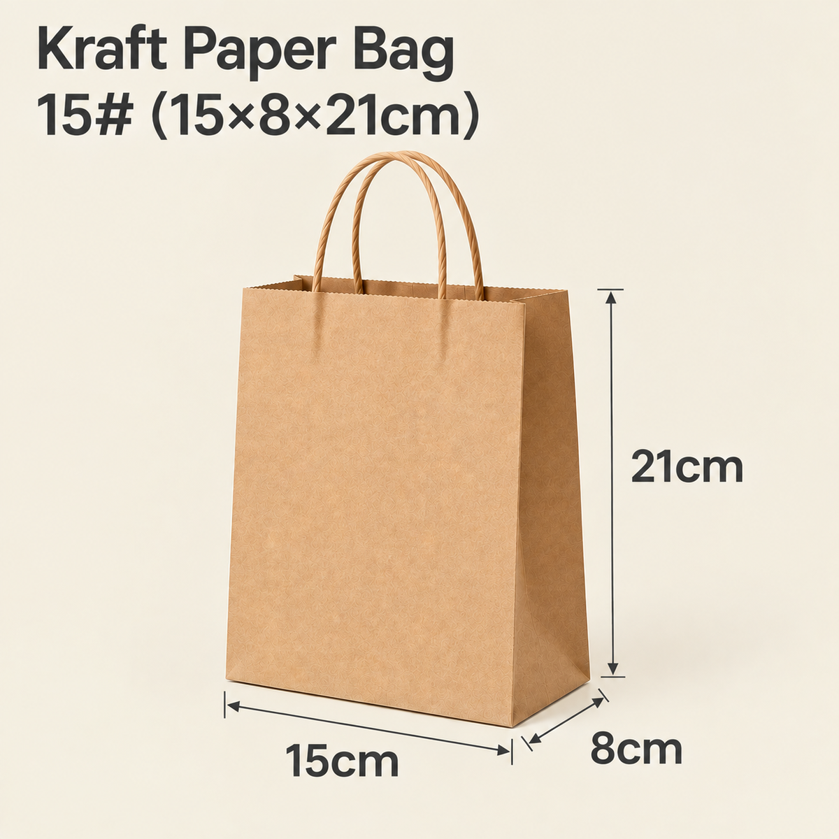 Custom Kraft Paper Bags with Handles