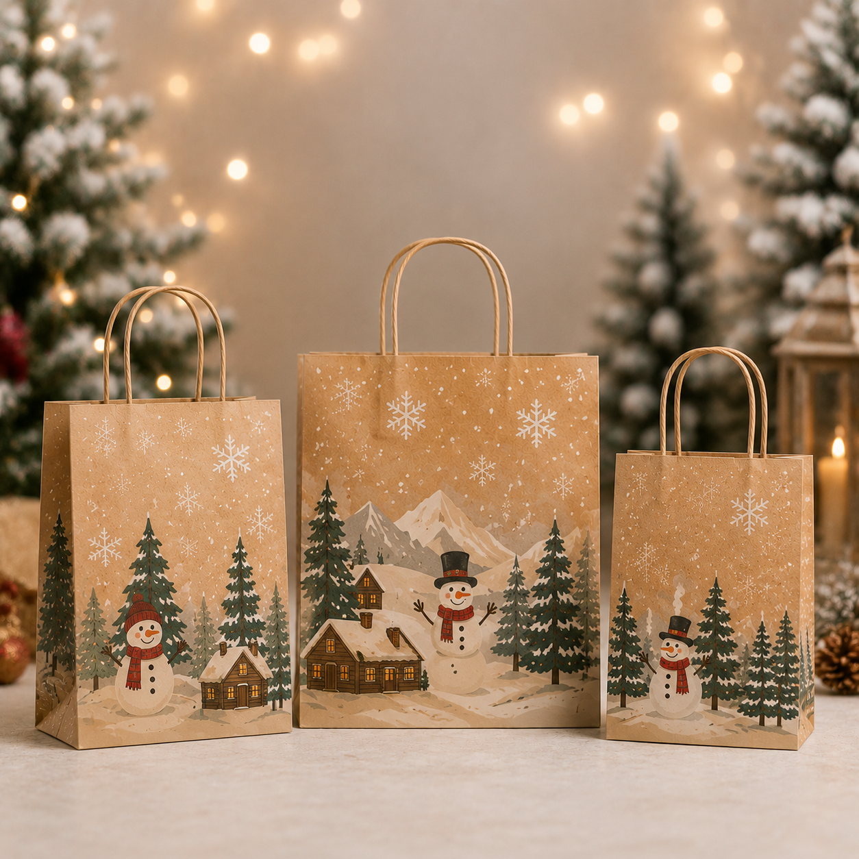 Winter Paper Bags