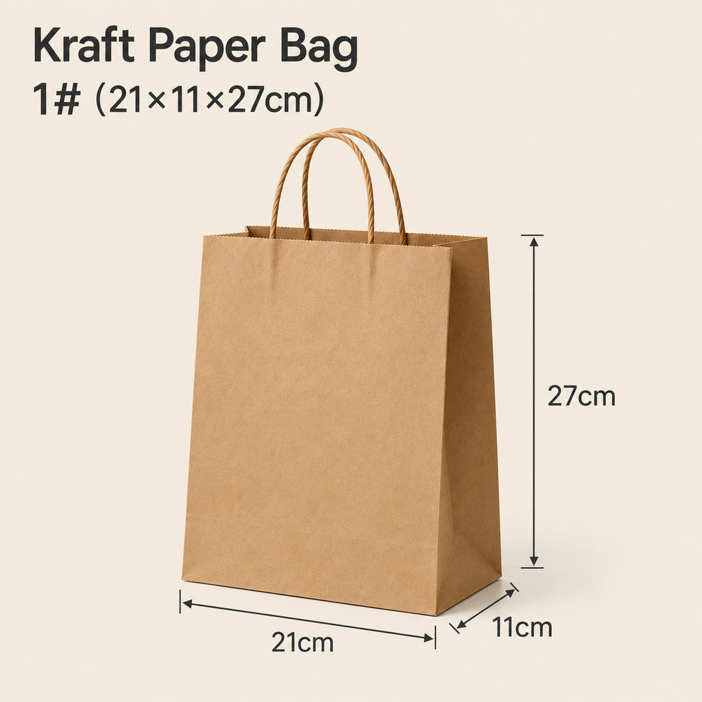 Custom Kraft Paper Bags with Handles