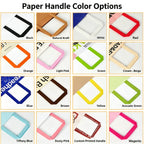 Custom White Kraft Paper Bags with Handles