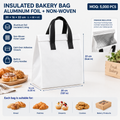 Custom Insulated Aluminum Foil Non‑Woven Bakery Bag