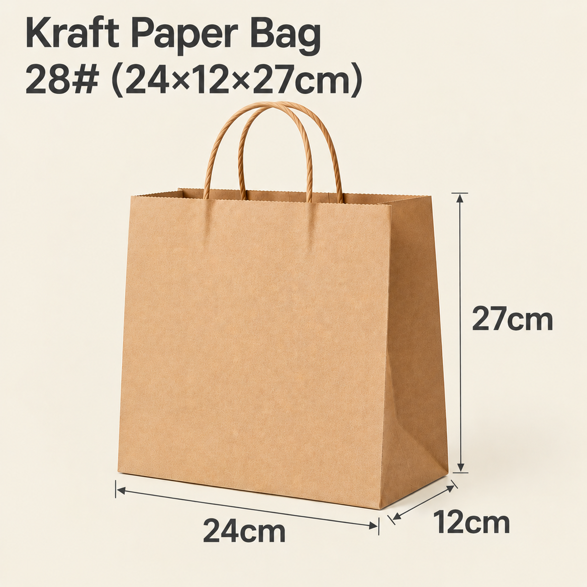 Custom Kraft Paper Bags with Handles