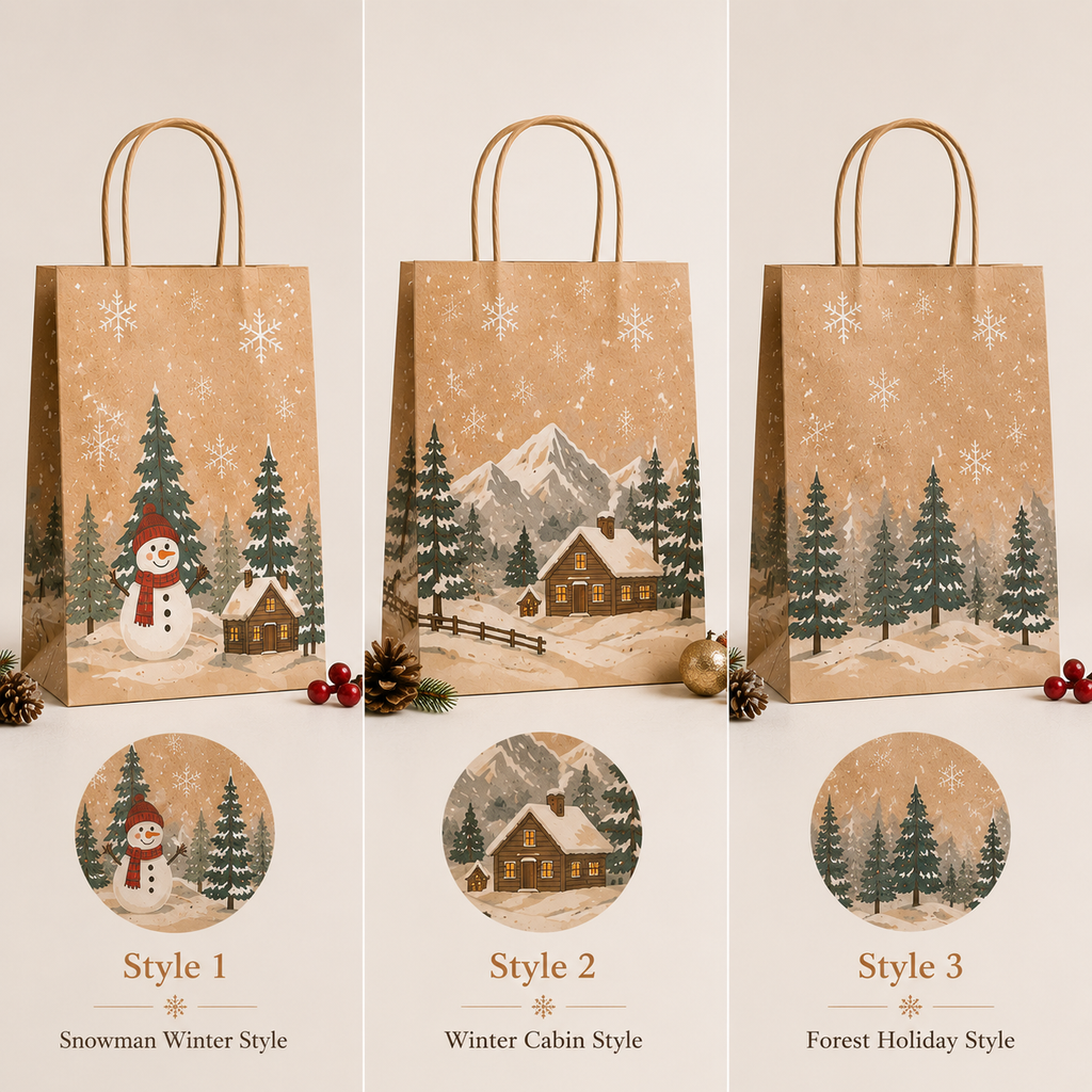 Winter Paper Bags