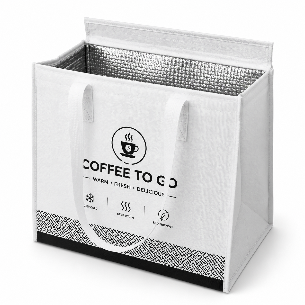 Multi-Style Aluminum Foil Insulated Takeaway Bags – Coffee, Milk Tea & Bakery Packaging