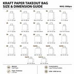 Custom White Kraft Paper Bags with Handles