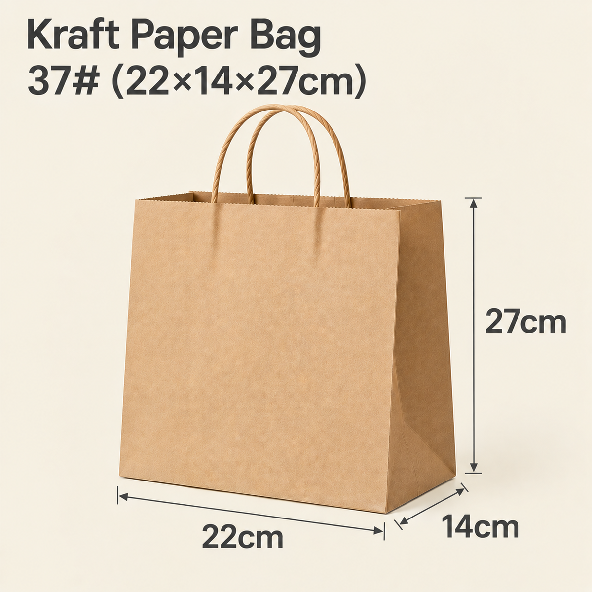 Custom Kraft Paper Bags with Handles