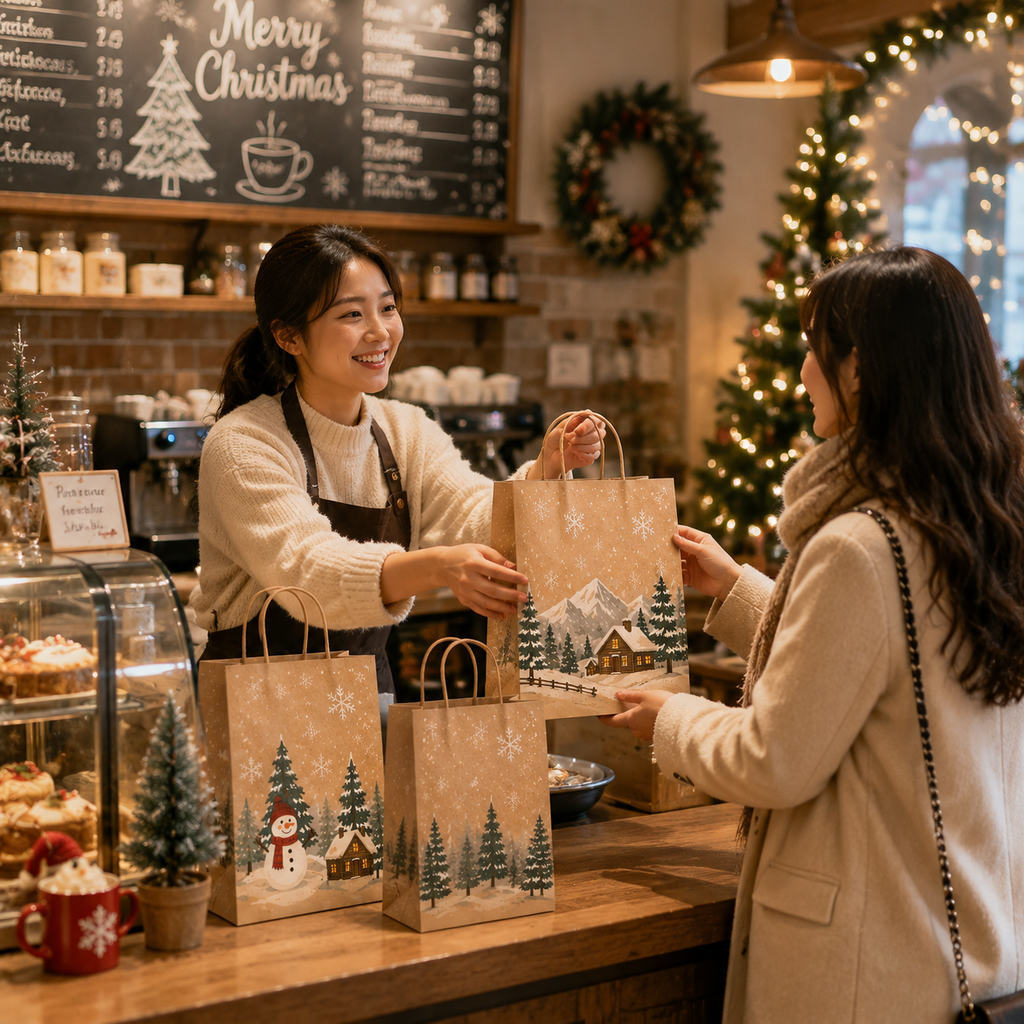 Winter Paper Bags