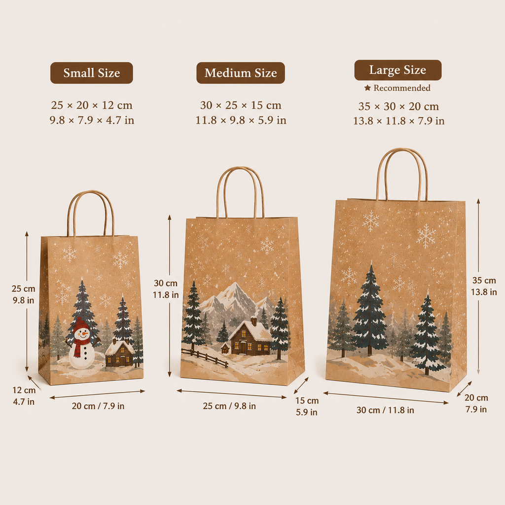 Winter Paper Bags