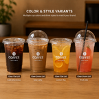 Custom PET Plastic Cups for Cold Drinks