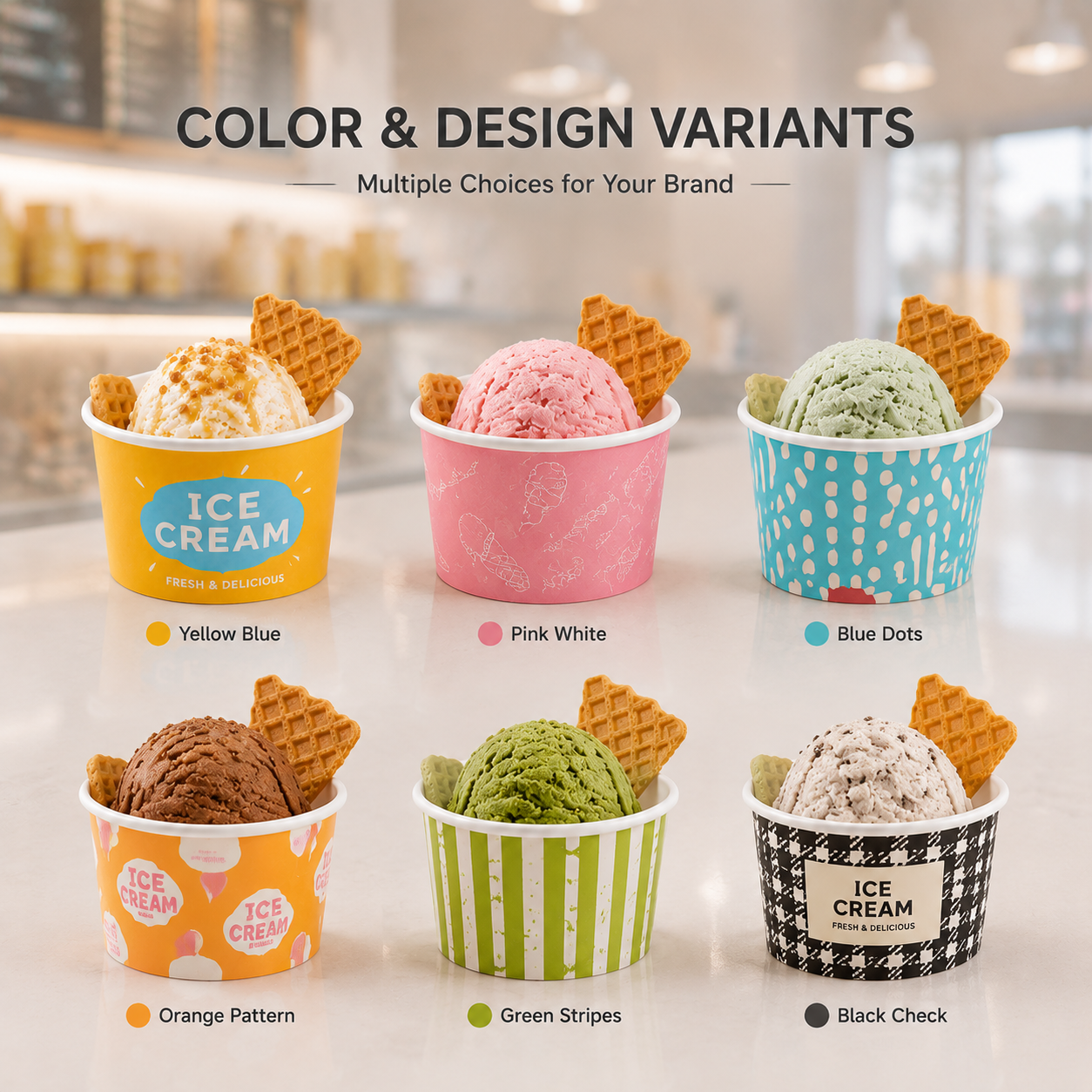 PE Coated Ice Cream Cups