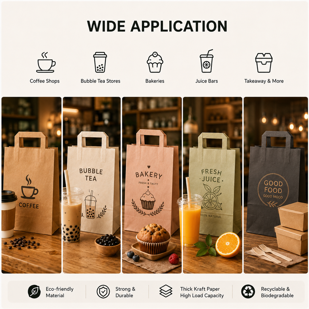 Square Handle Paper Bag