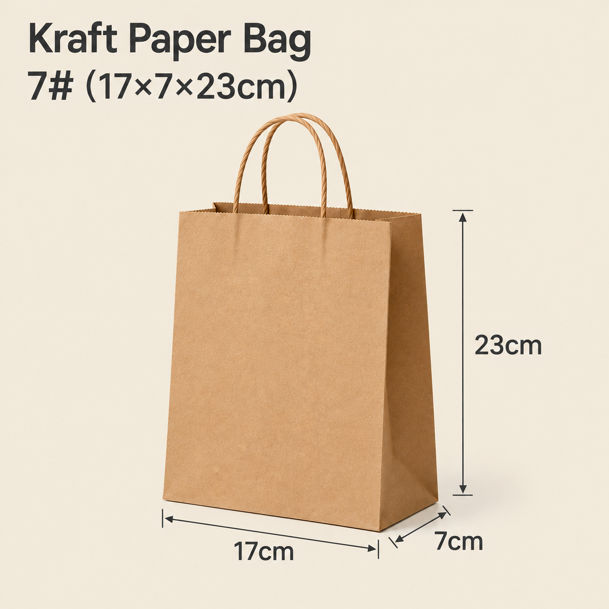 Custom Kraft Paper Bags with Handles