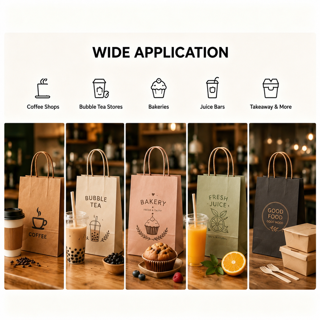 Round Handle Kraft Paper Bag