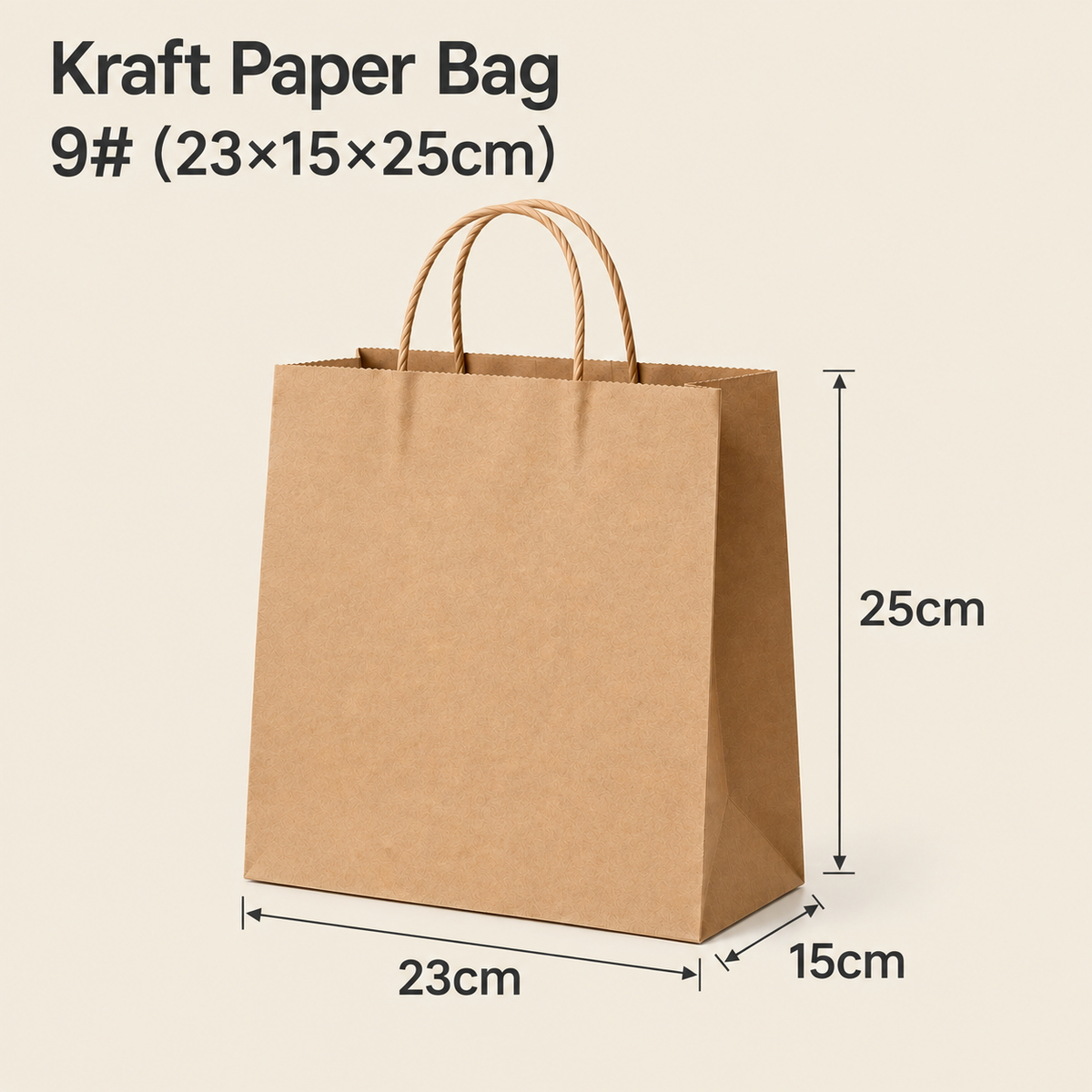 Custom Kraft Paper Bags with Handles