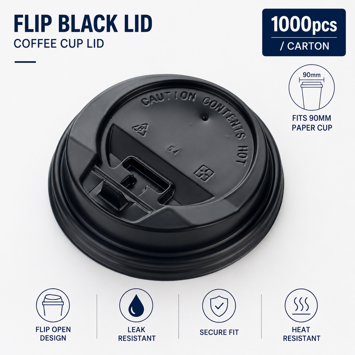 Custom Double‑Wall Paper Coffee Cups, Lids & Straws