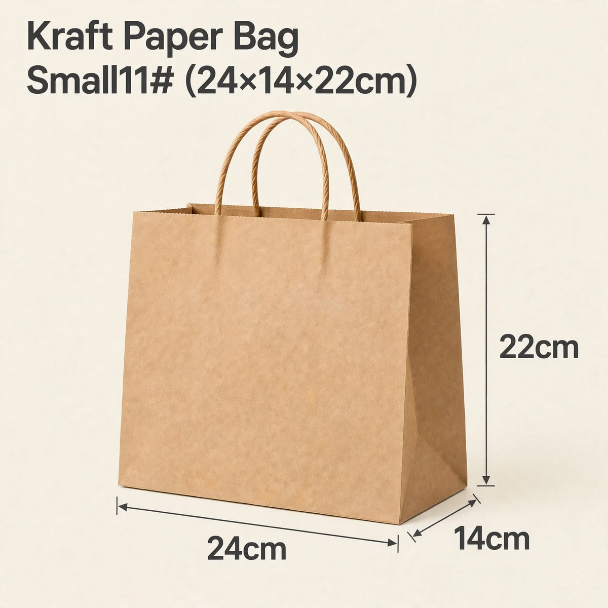 Custom Kraft Paper Bags with Handles