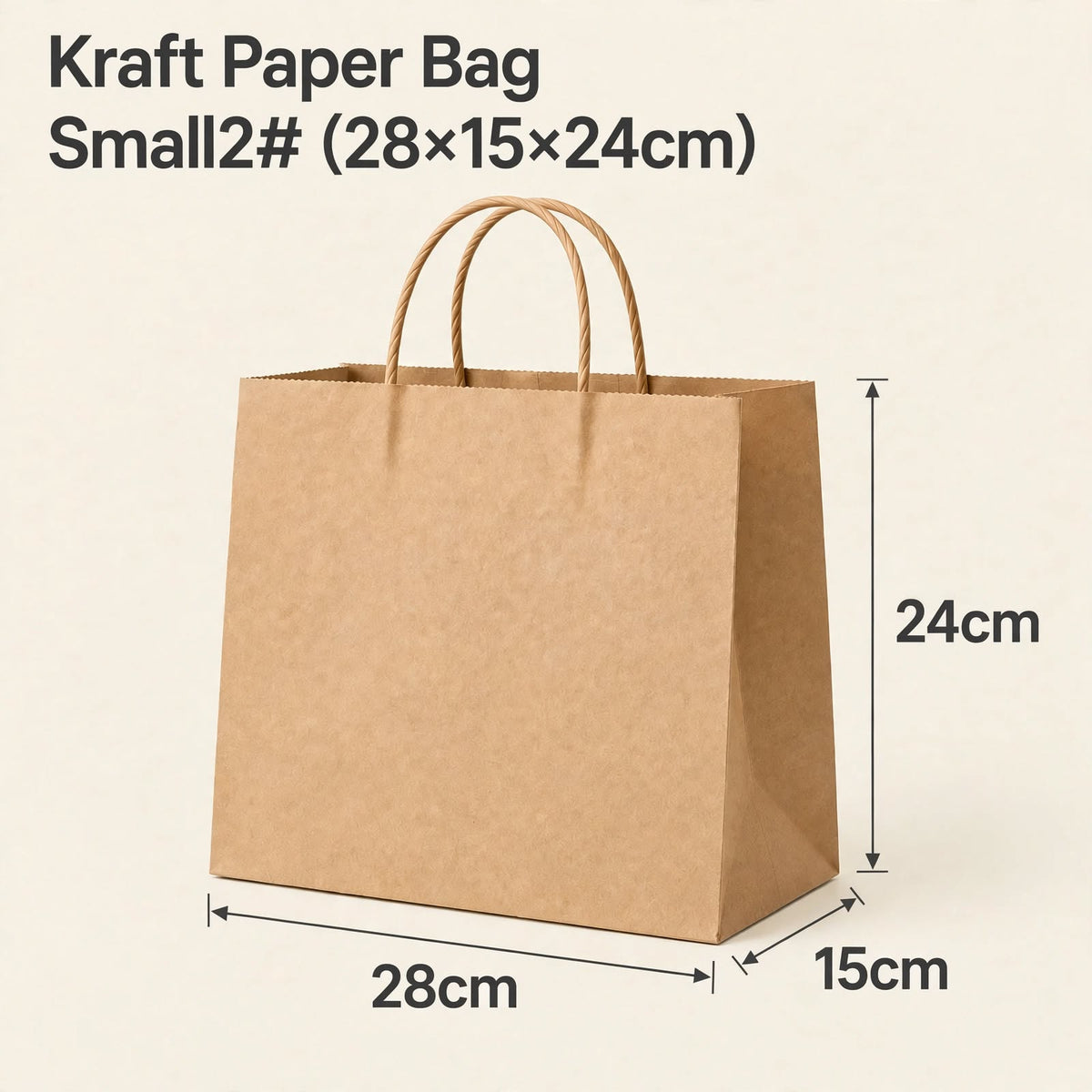 Custom Kraft Paper Bags with Handles