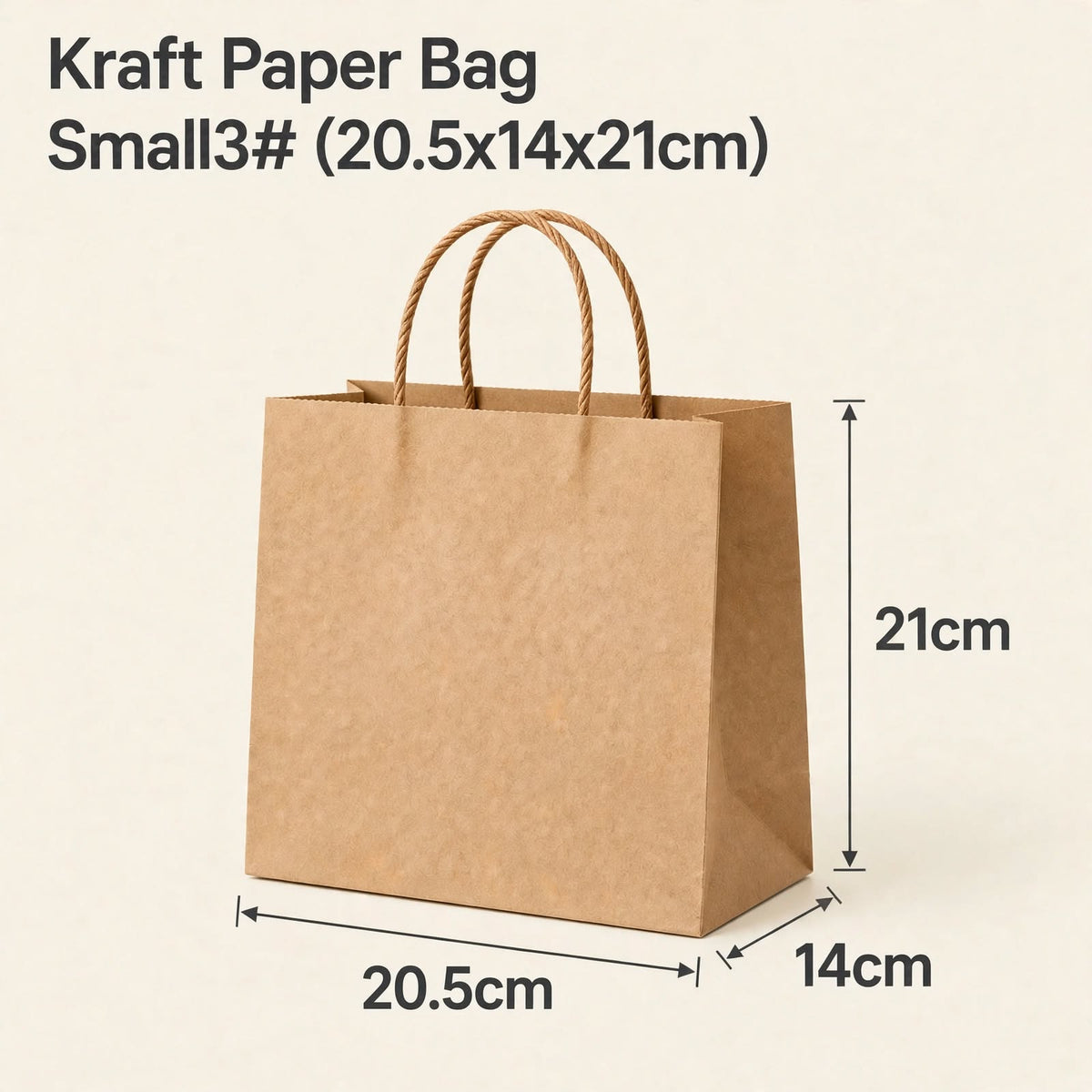 Custom Kraft Paper Bags with Handles