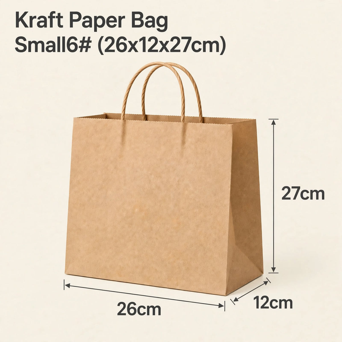 Custom Kraft Paper Bags with Handles
