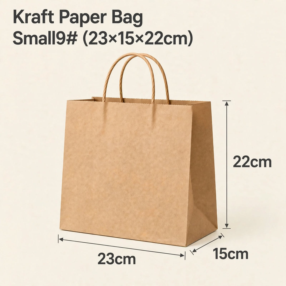 Custom Kraft Paper Bags with Handles
