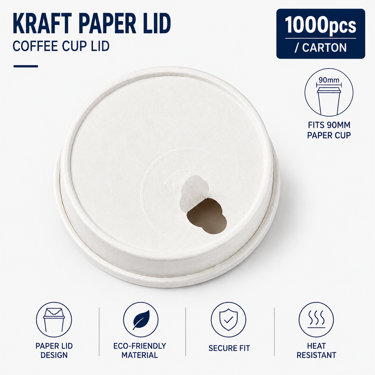 Custom Double‑Wall Paper Coffee Cups, Lids & Straws