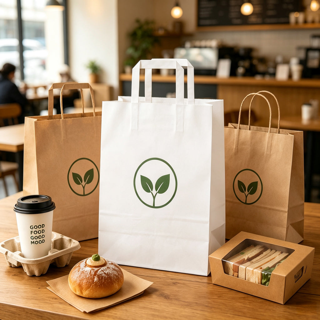 Custom Multi‑Size Bakery Paper Bags for Bread, Cake & Pastry Takeaway Packaging